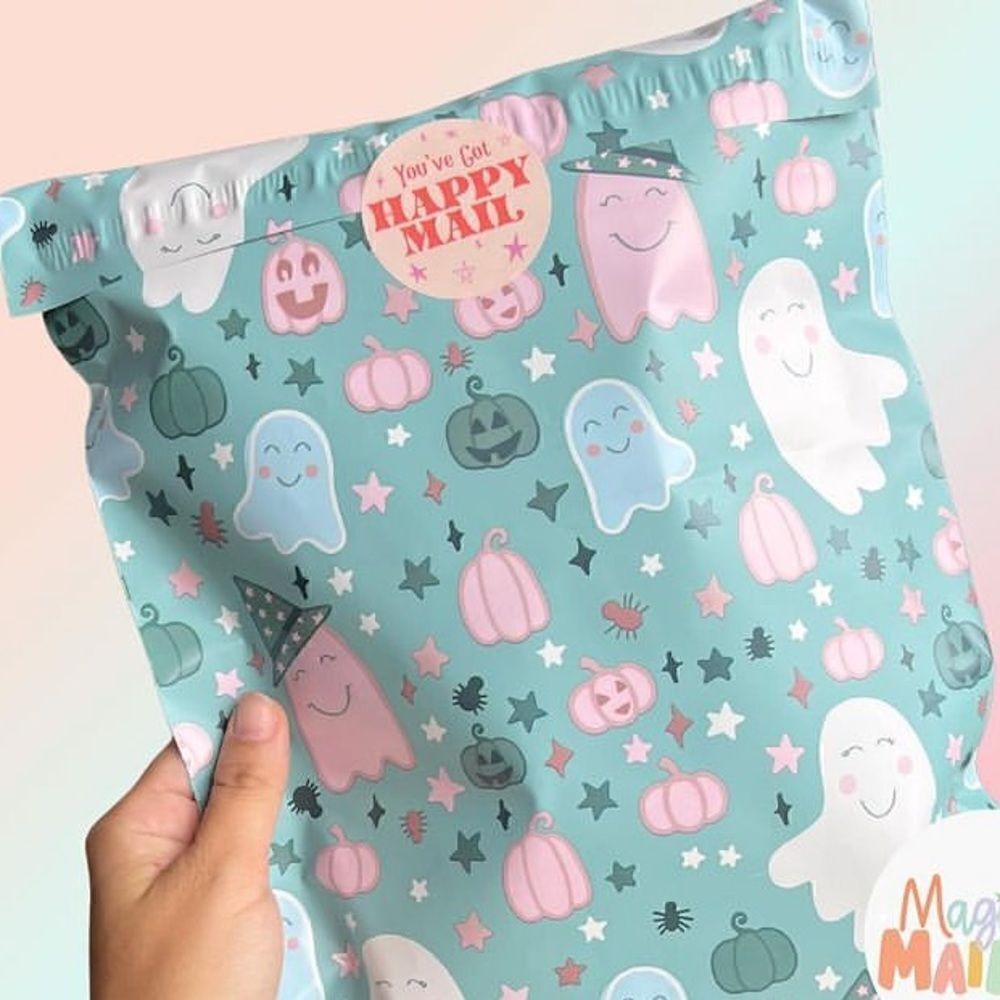 Poly Mailers 35 pieces plus tissue paper and stickers